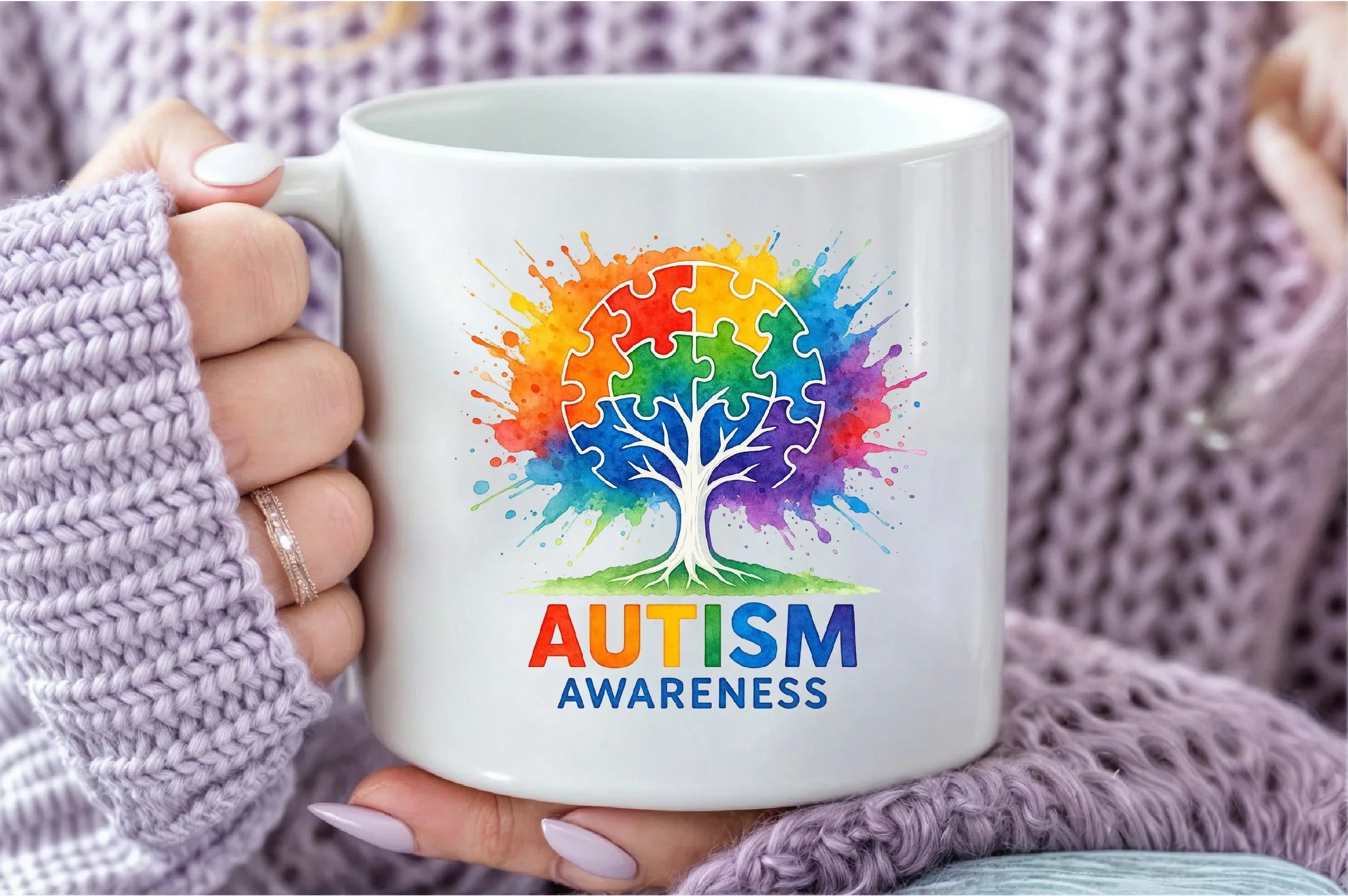 Brushstroke Autism Awareness Design Clipart Bundle - CraftNest - Digital Crafting and Art