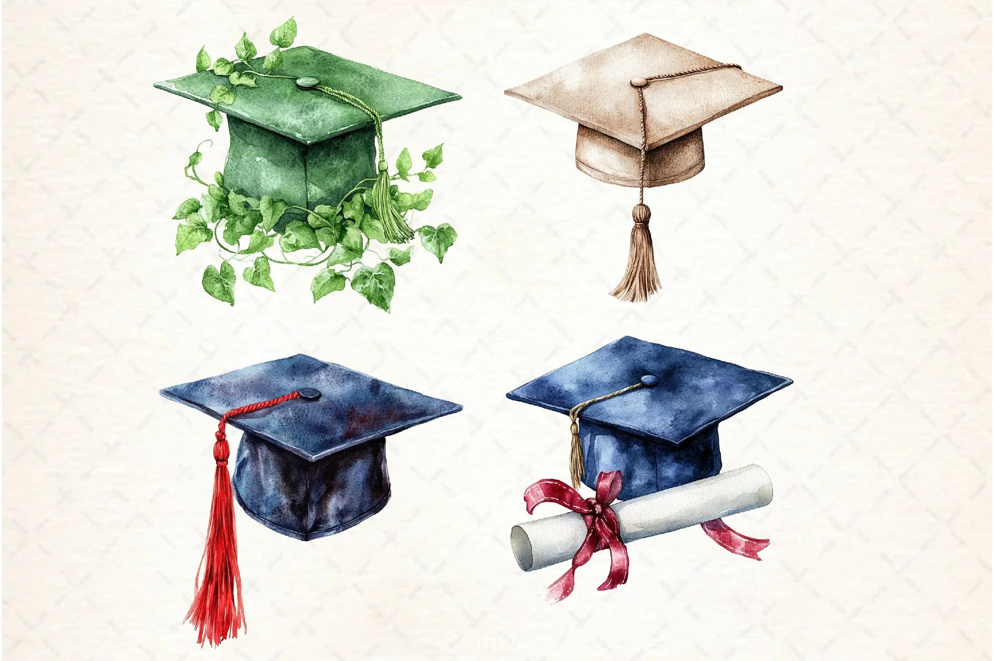 Graduation Cap Clipart Bundle - CraftNest - Digital Crafting and Art