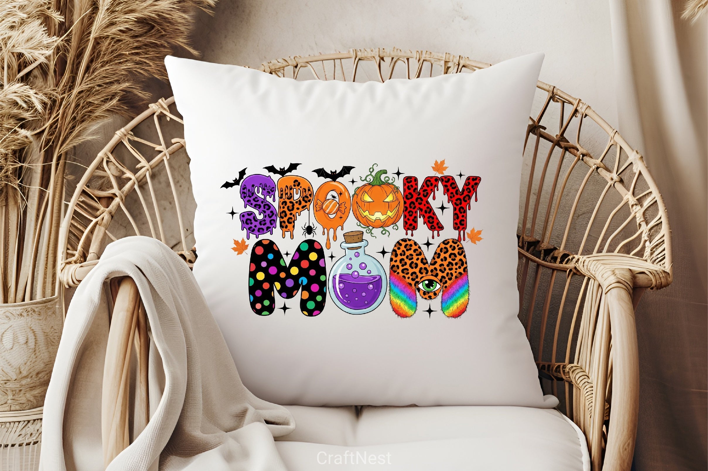 Spooky Mom Halloween Clipart Bundle - CraftNest - Digital Crafting and Art