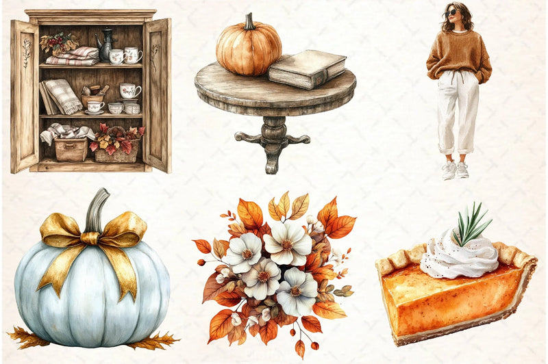 Autumn Collection Clipart Bundle - CraftNest - Digital Crafting and Art