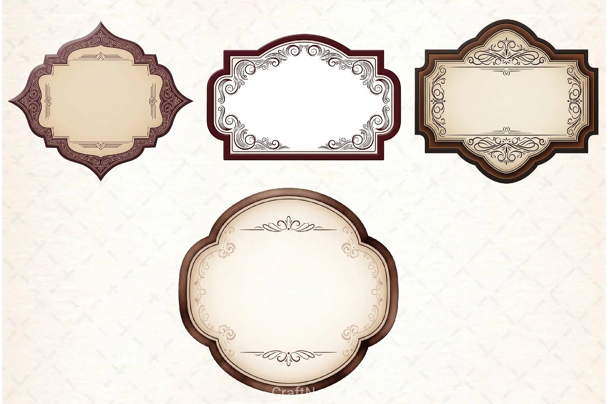 Vintage Label Clipart Bundle - CraftNest - Digital Crafting and Art