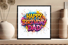 Happy Birthday Dad Clipart Bundle - CraftNest - Digital Crafting and Art