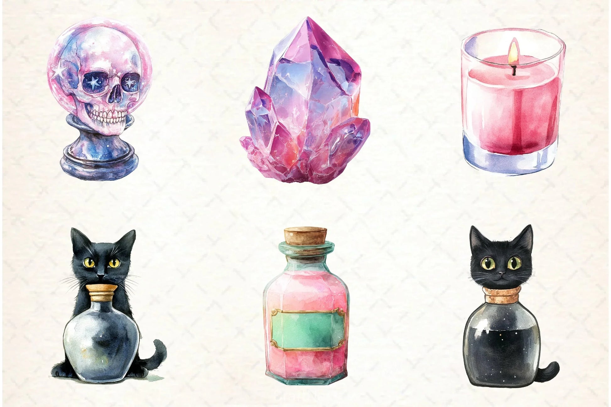 Pastel Spooky Halloween Clipart Bundle - CraftNest - Digital Crafting and Art