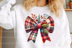 Christmas Wreaths & Bows Clipart Bundle - CraftNest - Digital Crafting and Art