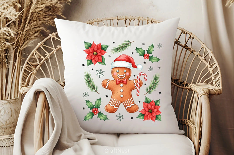 Retro Gingerbread Cookie Clipart Bundle - CraftNest - Digital Crafting and Art