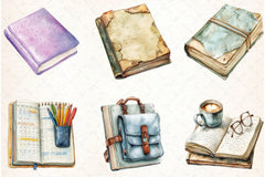 Back To School Notebook Clipart Bundle - CraftNest - Digital Crafting and Art