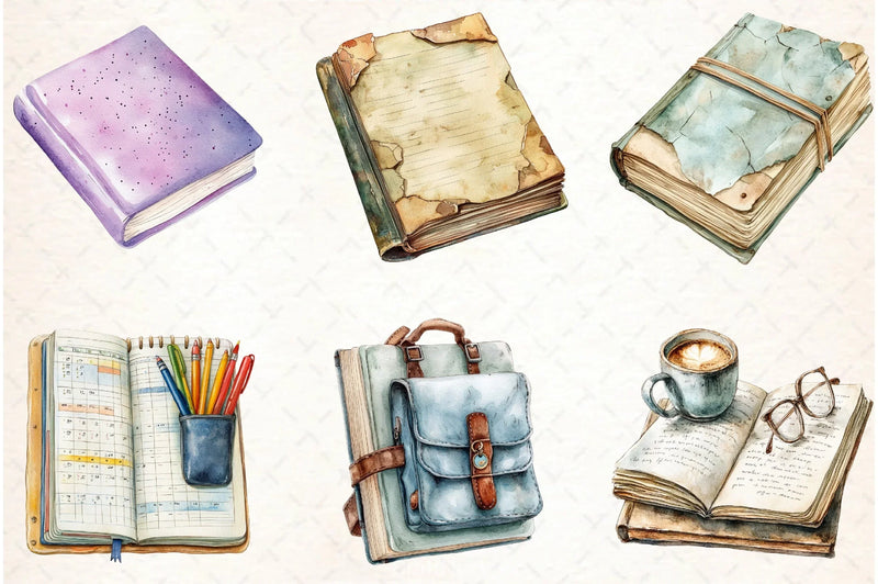 Back To School Notebook Clipart Bundle - CraftNest - Digital Crafting and Art