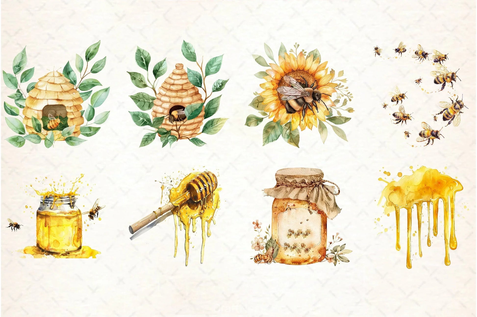Honey Bee Clipart Bundle 21 - CraftNest - Digital Crafting and Art