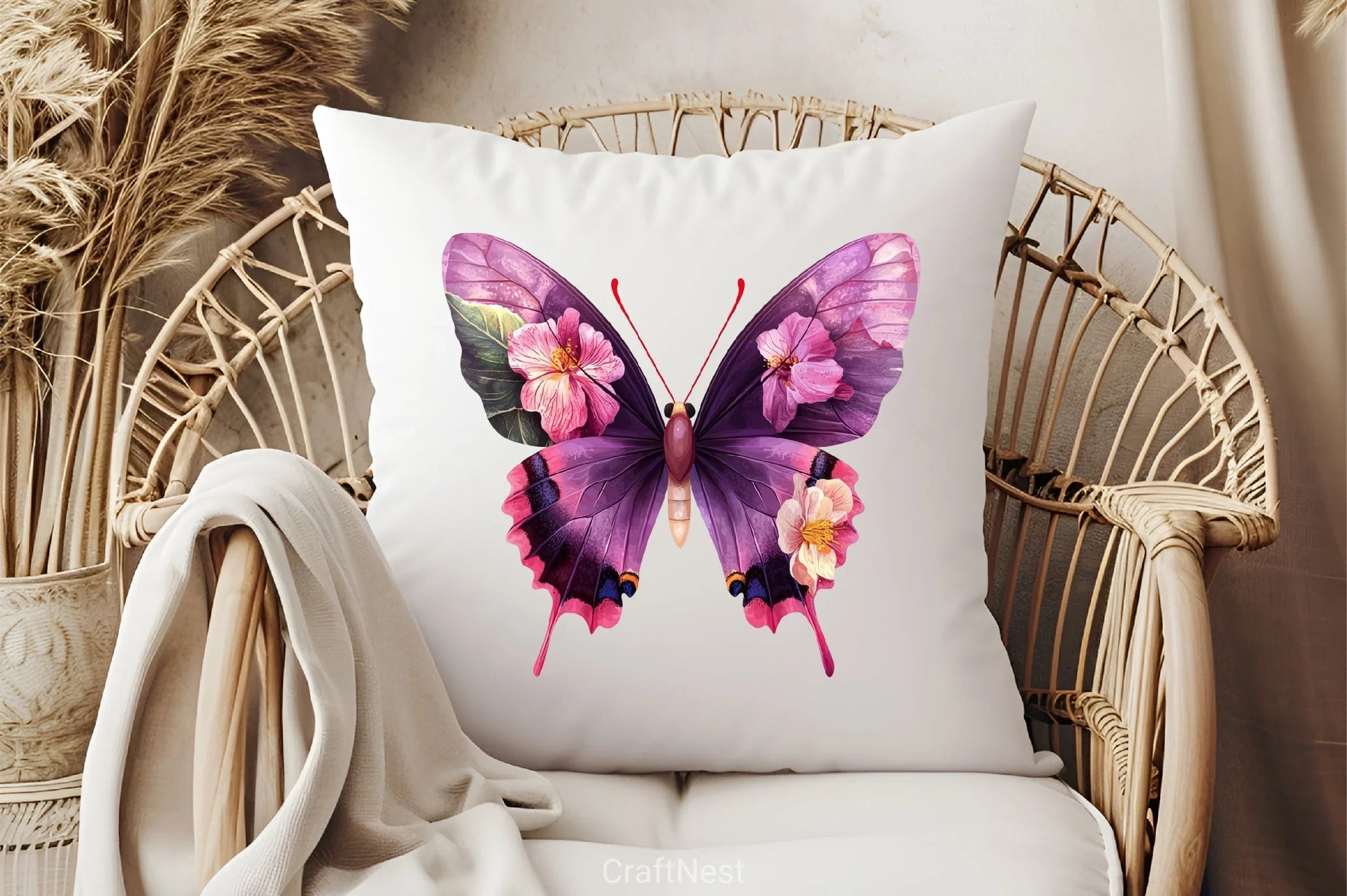 Purple Butterfly Clipart Bundle - CraftNest - Digital Crafting and Art