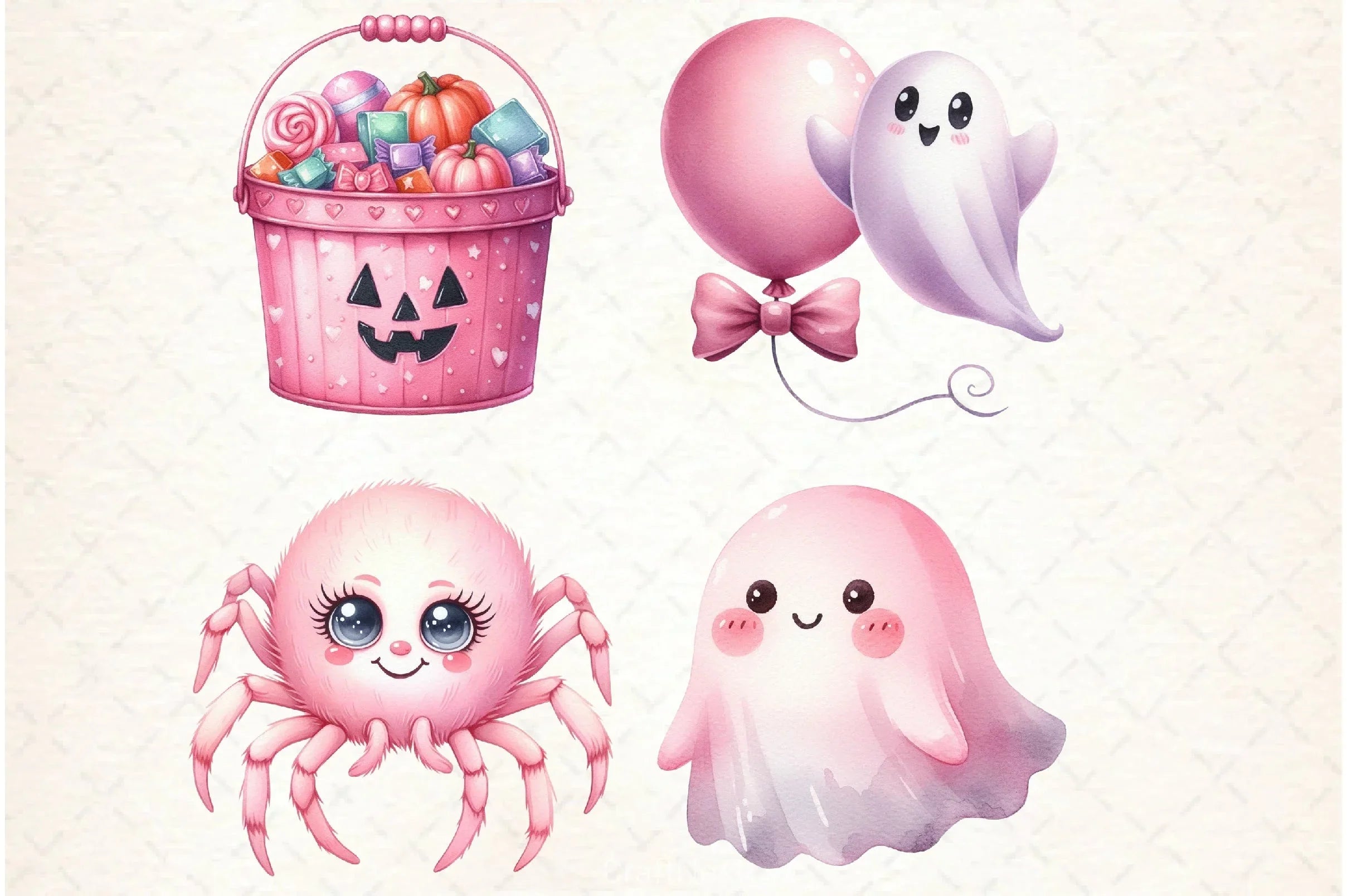 Pink Halloween Clipart Bundle 2 - CraftNest - Digital Crafting and Art