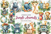 Baby Safari Baby Jungle Animals Clipart Bundle