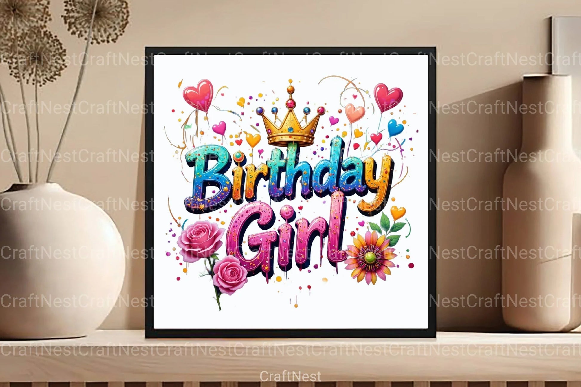 Birthday Girl Clipart Bundle 1 - CraftNest - Digital Crafting and Art
