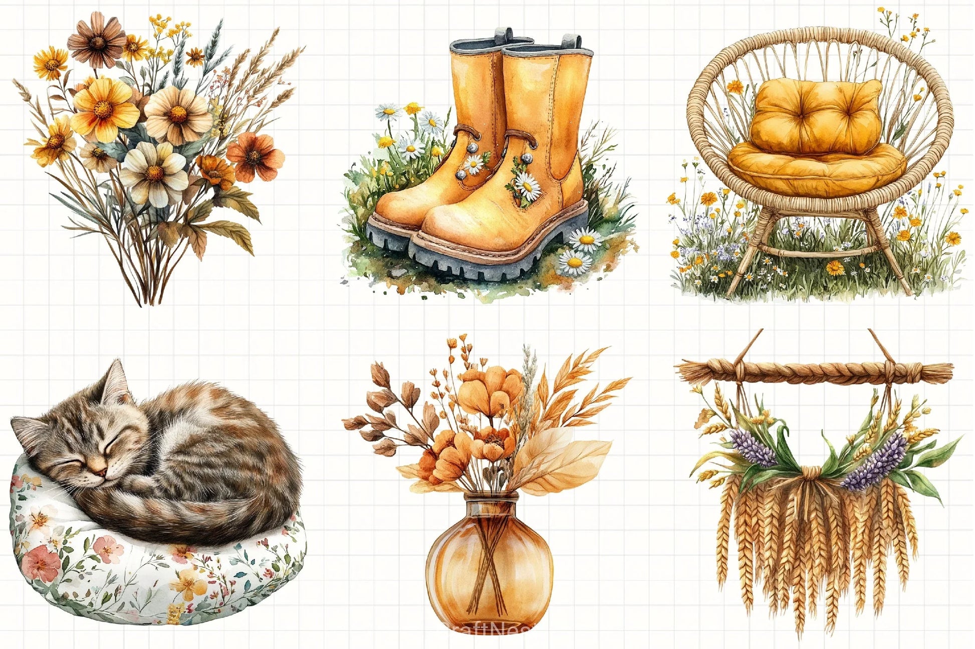 Autumn Clipart Set - CraftNest - Digital Crafting and Art