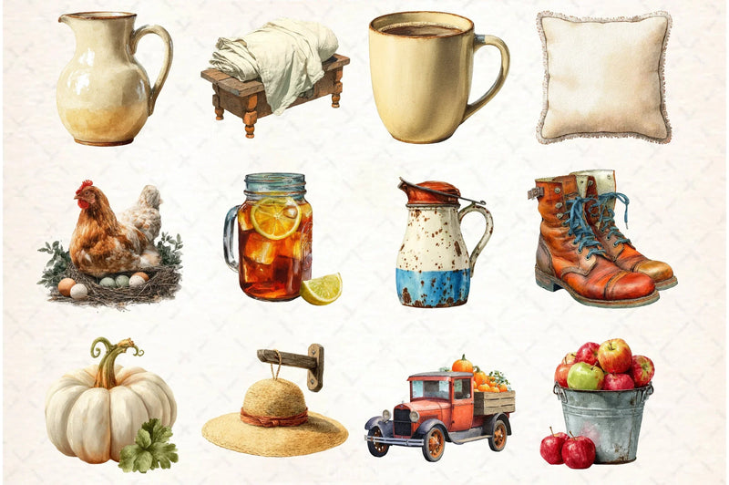 Farmer Life Clipart Bundle - CraftNest - Digital Crafting and Art
