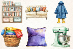 Cozy Home Decor Clipart Bundle - CraftNest - Digital Crafting and Art