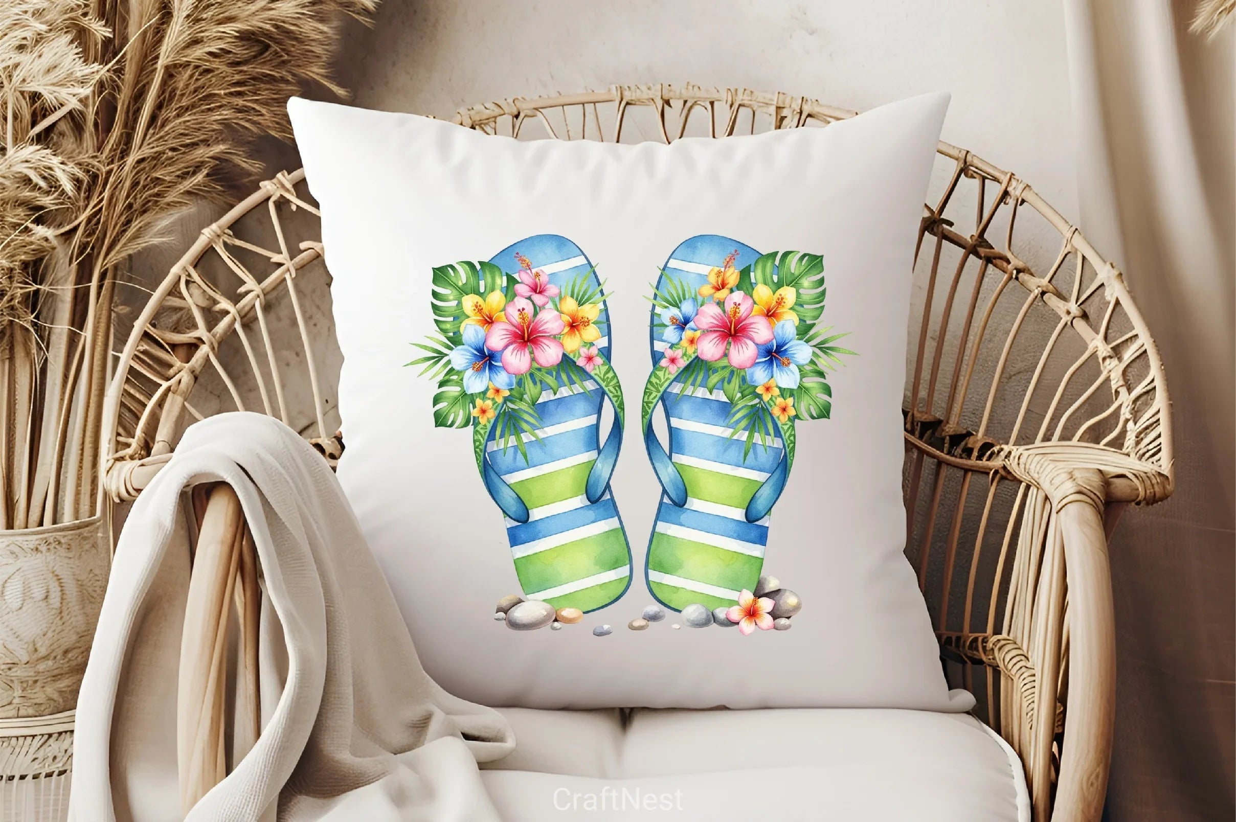 Summer Flip Flop Clipart Bundle - CraftNest - Digital Crafting and Art