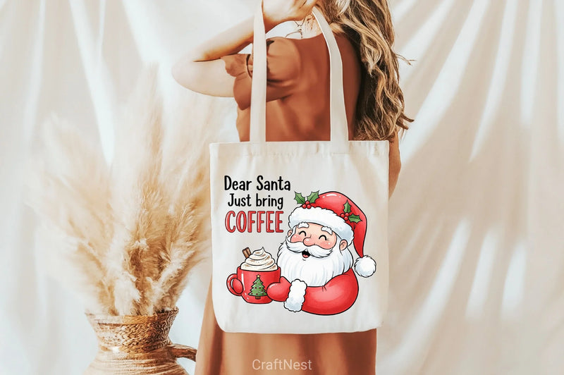 Dear Santa Coffee Clipart Bundle - CraftNest - Digital Crafting and Art