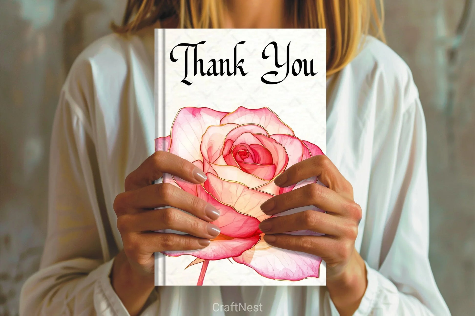 Pink Gold Rose Clipart Bundle - CraftNest - Digital Crafting and Art