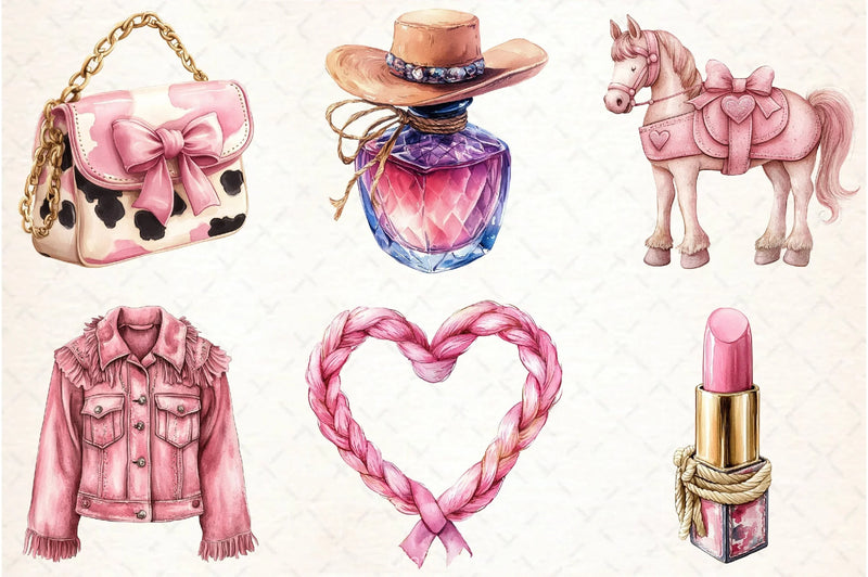 Cowgirl Party Clipart Bundle 4 - CraftNest - Digital Crafting and Art