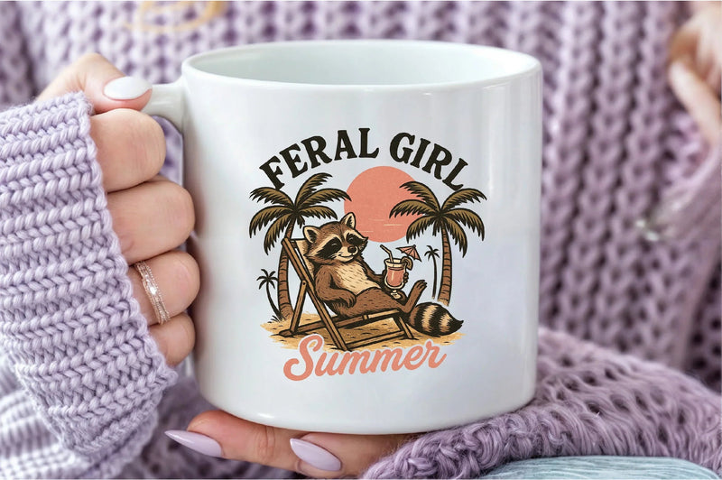 Feral Girl Summer Clipart Bundle - CraftNest - Digital Crafting and Art