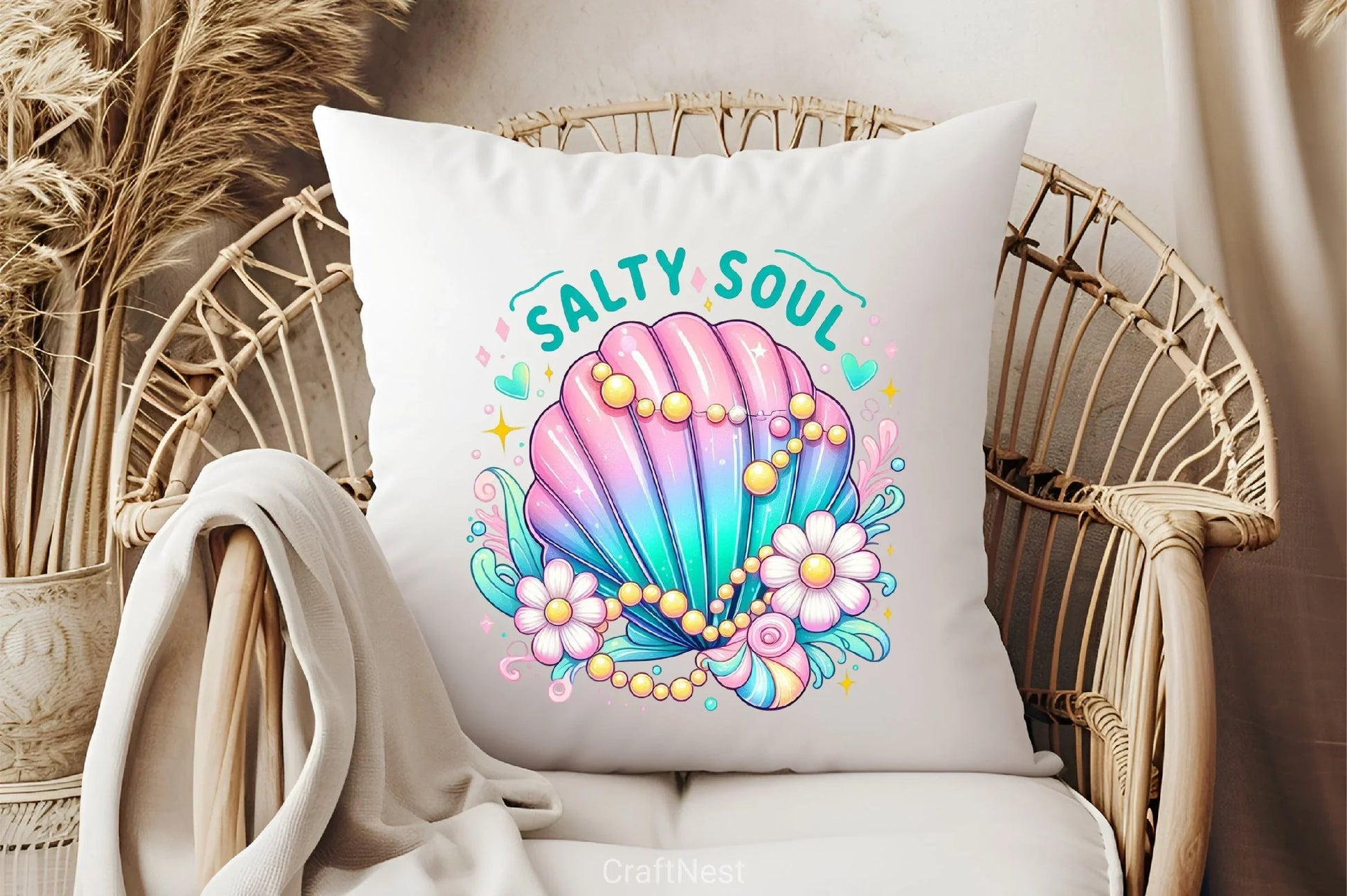 Clam Pearl Bow Clipart Bundle - CraftNest - Digital Crafting and Art