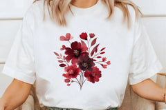 Burgundy Autumn Clipart Bundle 3 - CraftNest - Digital Crafting and Art