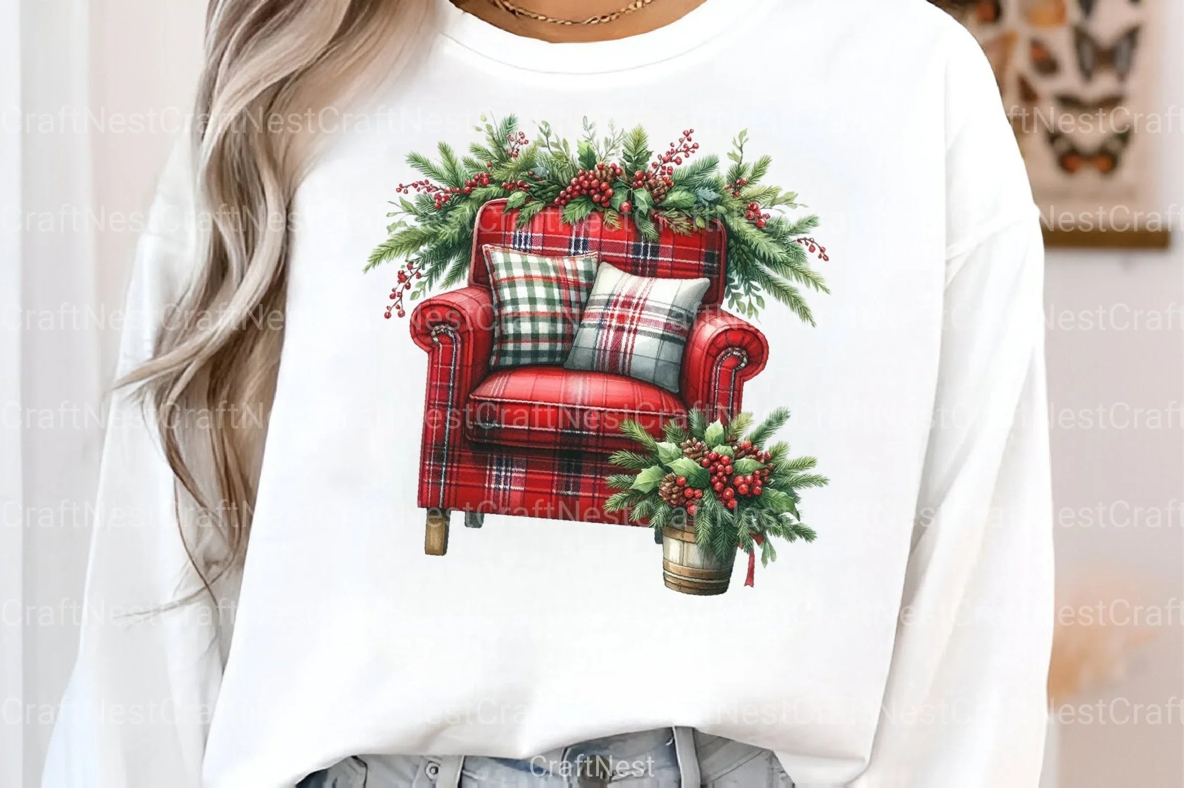 Christmas Chair Clipart Bundle - CraftNest - Digital Crafting and Art