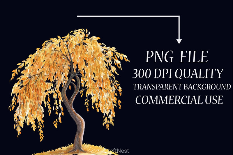 Autumn Trees Clipart Bundle 6 - CraftNest - Digital Crafting and Art