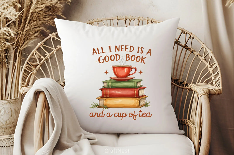 Good Book & Tea Clipart Bundle - CraftNest - Digital Crafting and Art