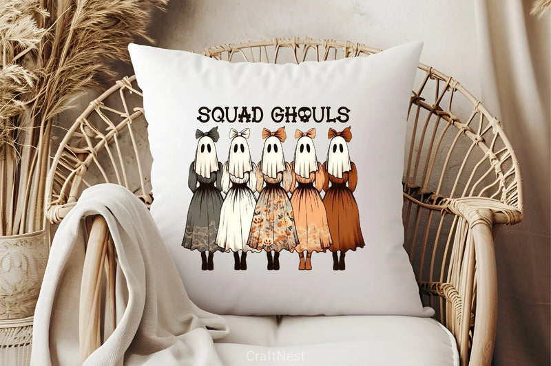 Vintage Halloween Squad Ghouls Clipart Bundle - CraftNest - Digital Crafting and Art