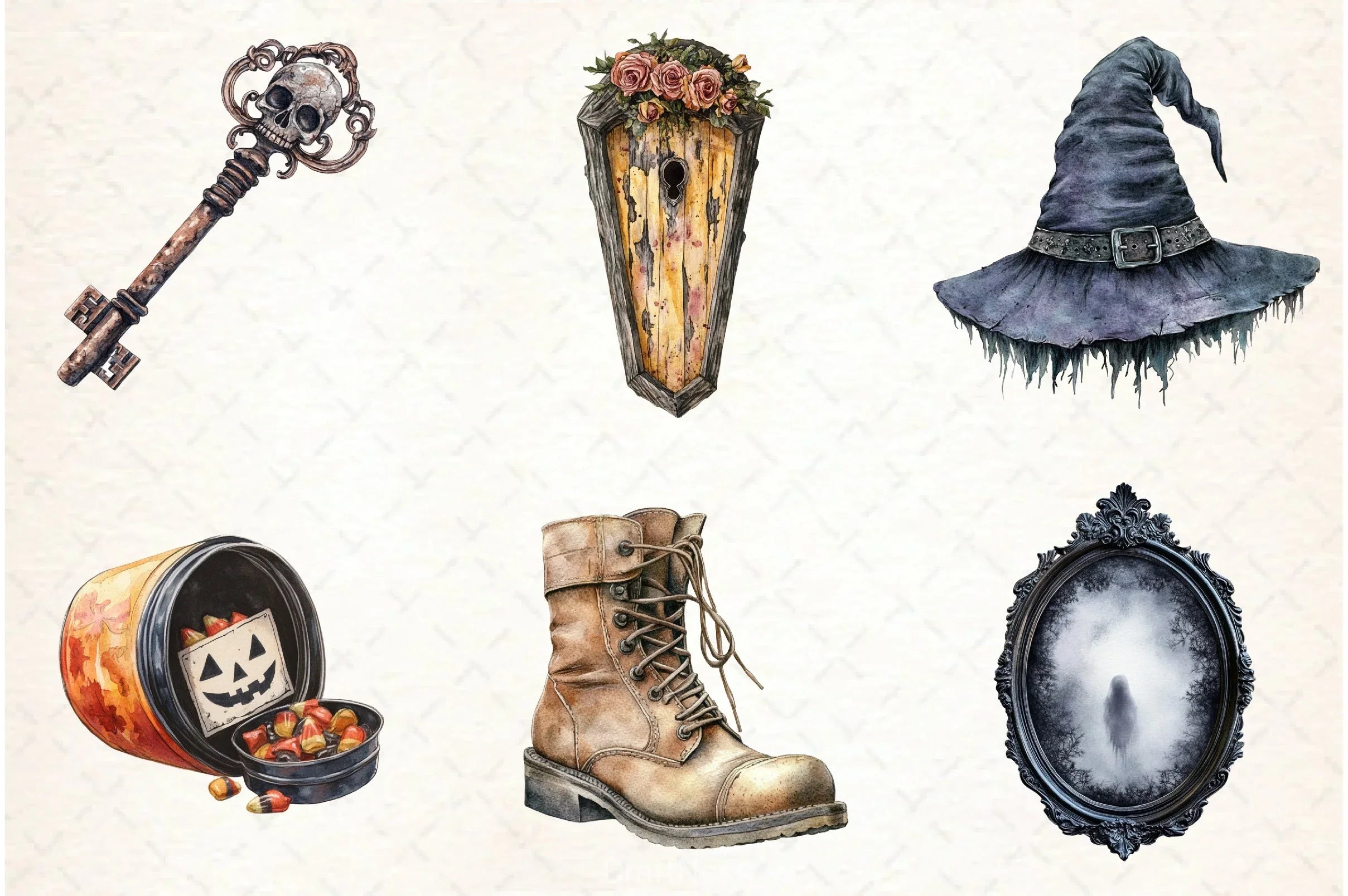 Cozy Spooky Halloween Clipart Bundle - CraftNest - Digital Crafting and Art