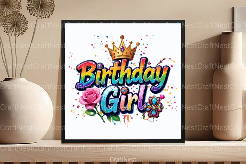 Birthday Girl Clipart Bundle 2 - CraftNest - Digital Crafting and Art