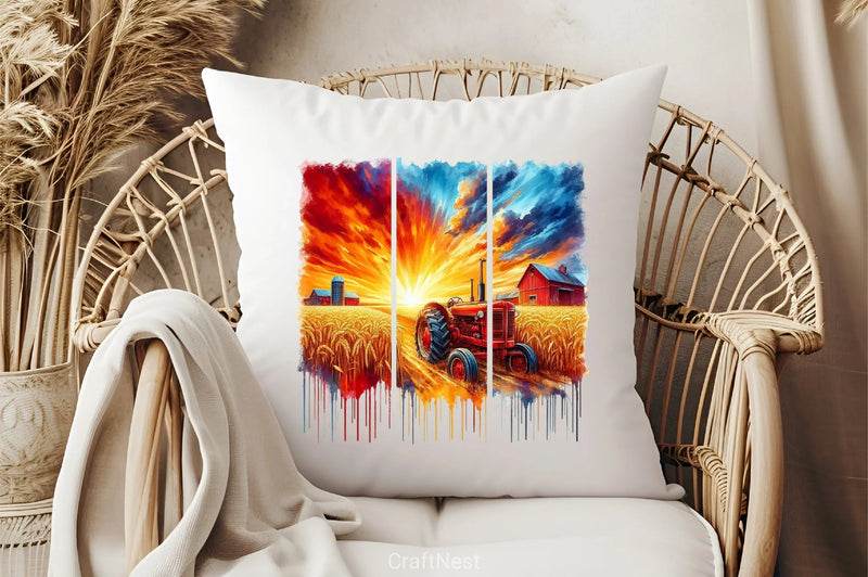 Brushstroke Summer Farm Clipart Bundle - CraftNest - Digital Crafting and Art