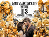Gold Valentine's Day