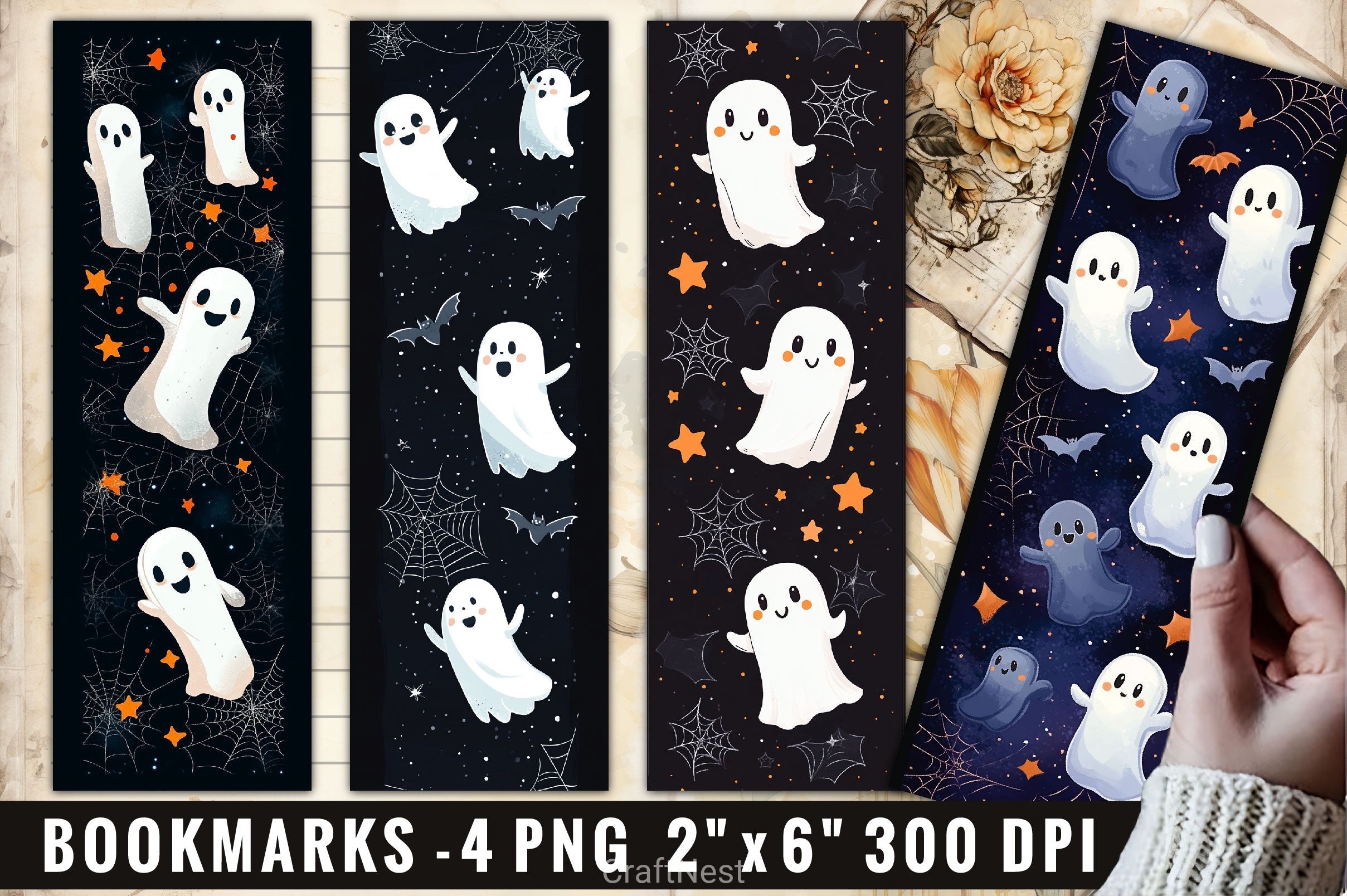 Halloween Ghost Clipart Bundle 5