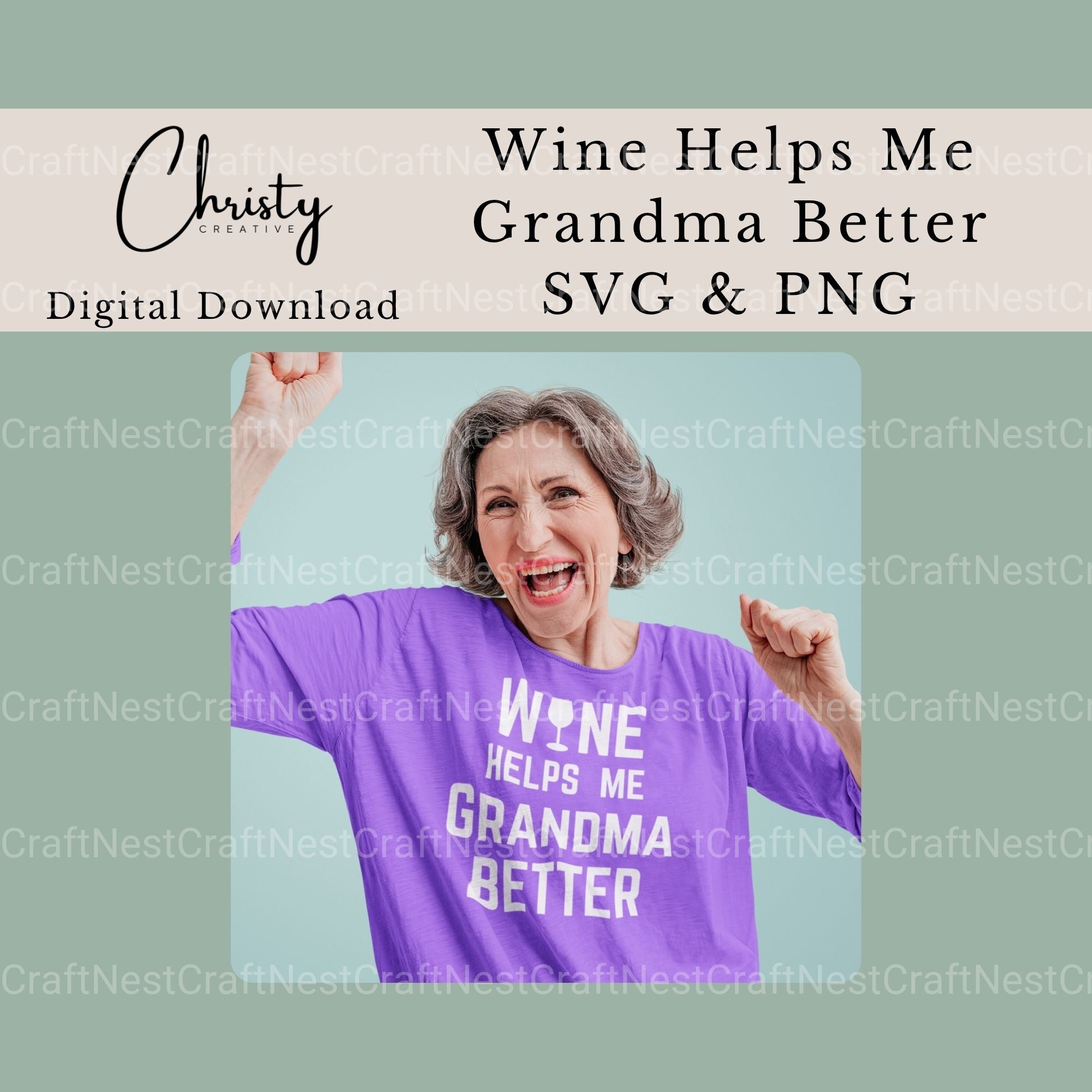Wine Helps Me Grandma Better SVG Bundle