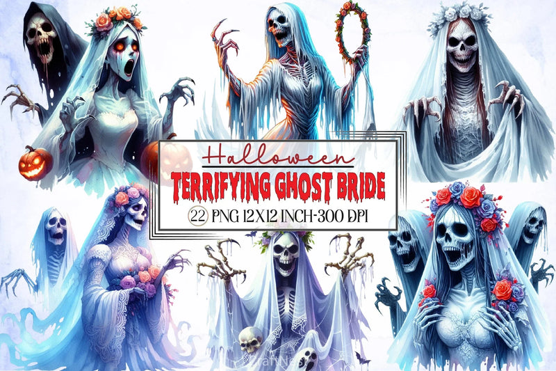 Ghost Bride Clipart Bundle - CraftNest - Digital Crafting and Art