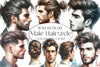 Male Hairstyle Clipart Bundle