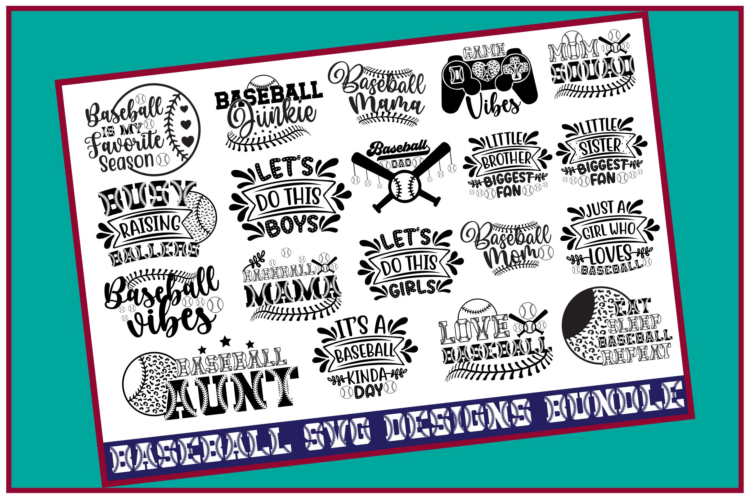 Baseball SVG Bundle