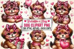 Valentine Dog Clipart Bundle - CraftNest - Digital Crafting and Art