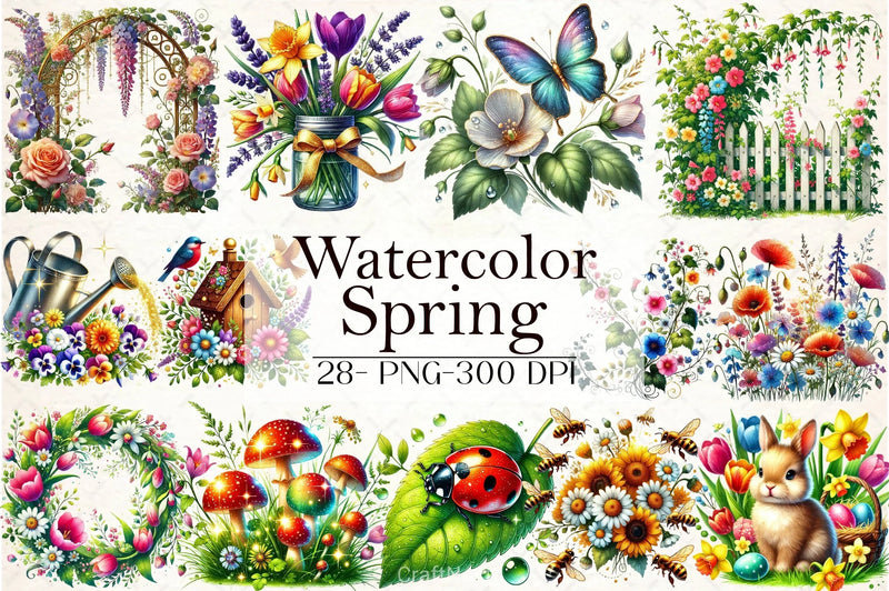 Spring Clipart Bundle 2 - CraftNest - Digital Crafting and Art