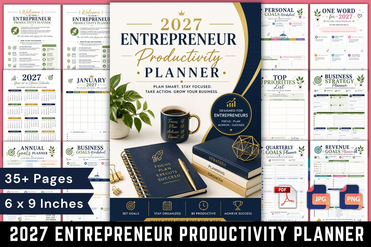 Entrepreneur Productivity Planner 2027