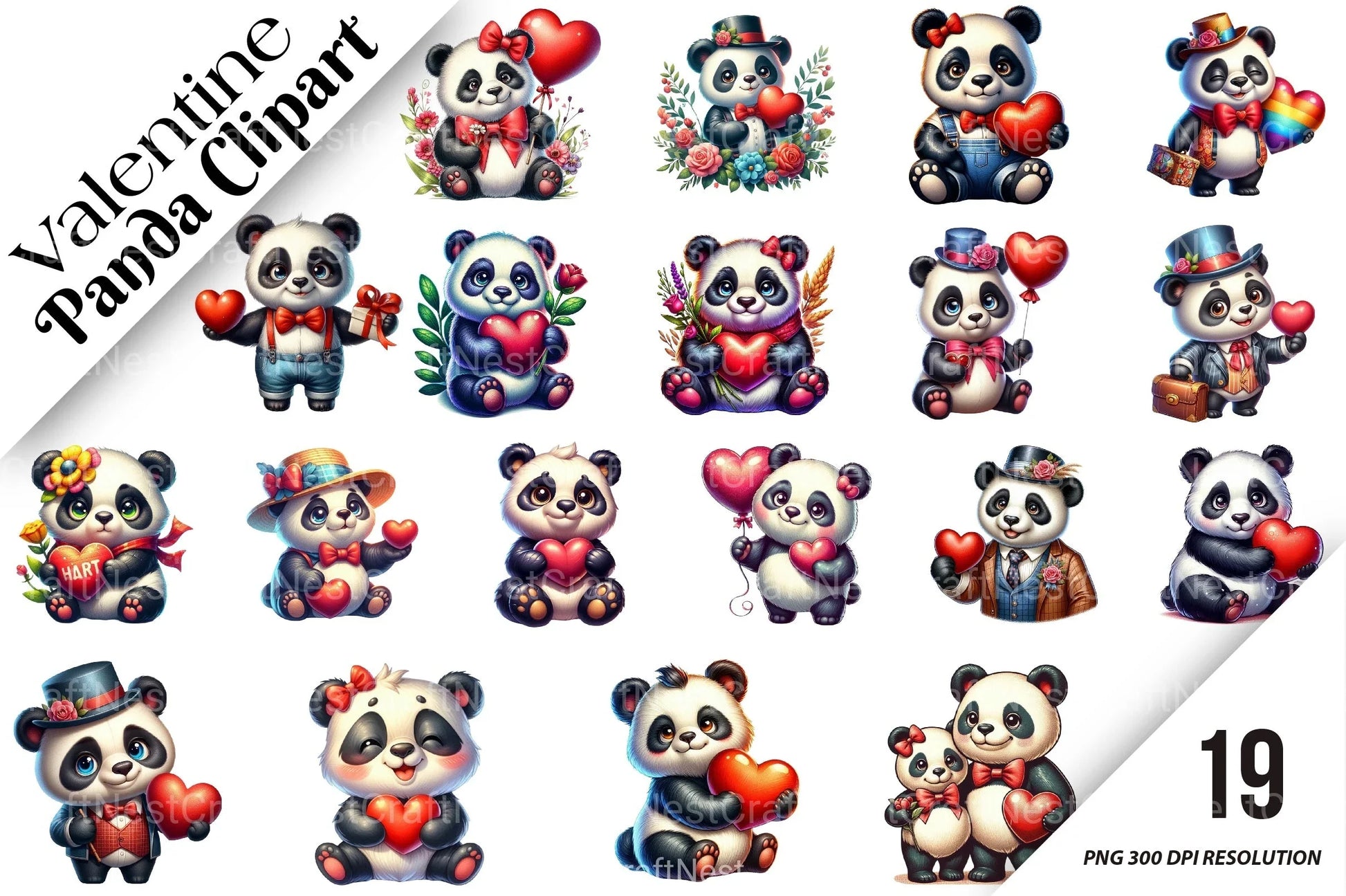 Valentine Koala Clipart Bundle 1 - CraftNest - Digital Crafting and Art