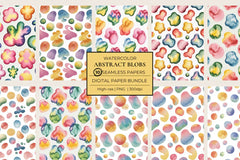 Abstract Blobs Seamless Papers - CraftNest - Digital Crafting and Art