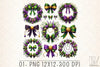 Wreath Bow Mardi Gras Clipart Bundle