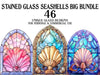 Stained Glass Seashells