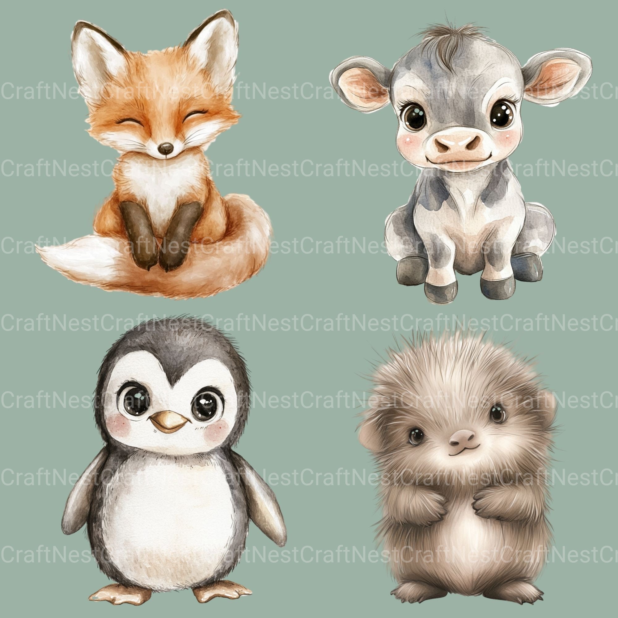 Nursery Animals Clipart Bundle 3