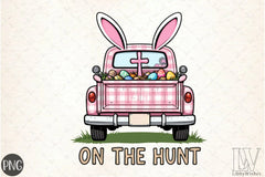 Retro Easter Truck Clipart Bundle - CraftNest - Digital Crafting and Art