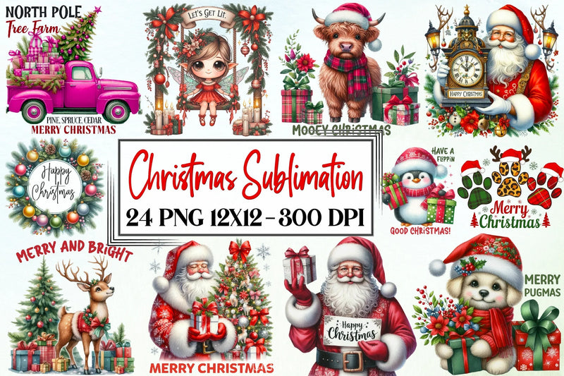 Christmas Clipart Bundle 4 - CraftNest - Digital Crafting and Art