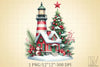 Lighthouse Christmas Clipart Bundle